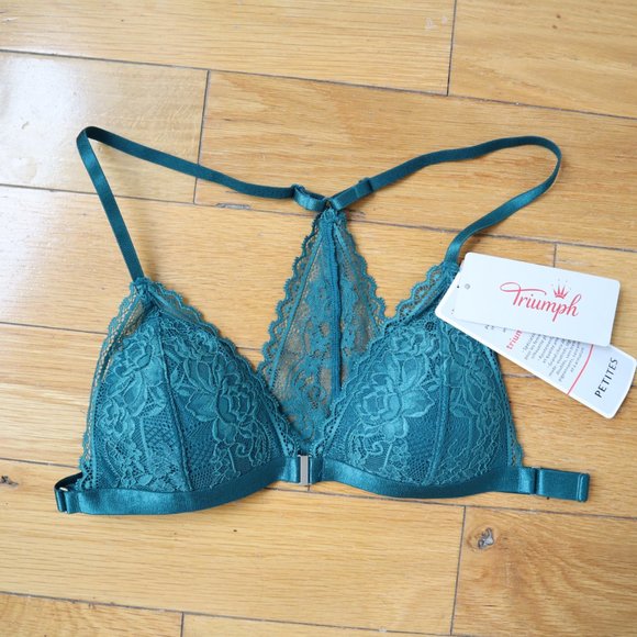 Triumph Petites Teal Bra Size Small, New With Tags - Picture 9 of 13